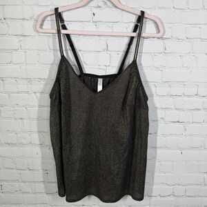 Cacique Lane Bryant Camisole Women Plus 18/20 Metallic Gliter Party Tank Top